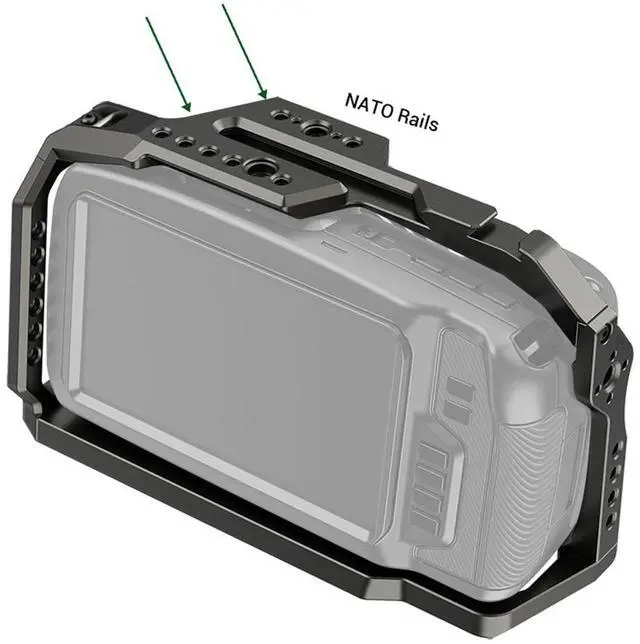 Alt view image 3 of 7 - SmallRig Full Cage for BMPCC 4K & 6K Cameras, Dark Olive