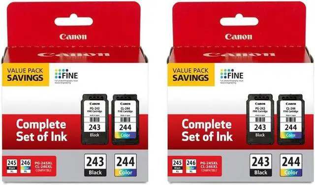 Main image of Canon 2 Pack Ink Package w/PG-243 Black, CL-244 Color Ink Cartridge #1287C006 2