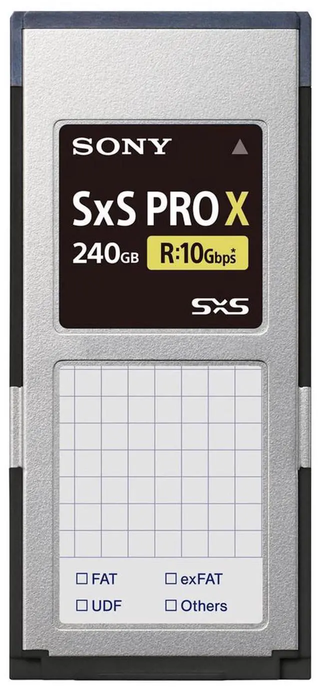 Main image of Sony 240GB SxS PRO X Memory Card, 1250MB/s Read, 600MB/s Write #SBP240F