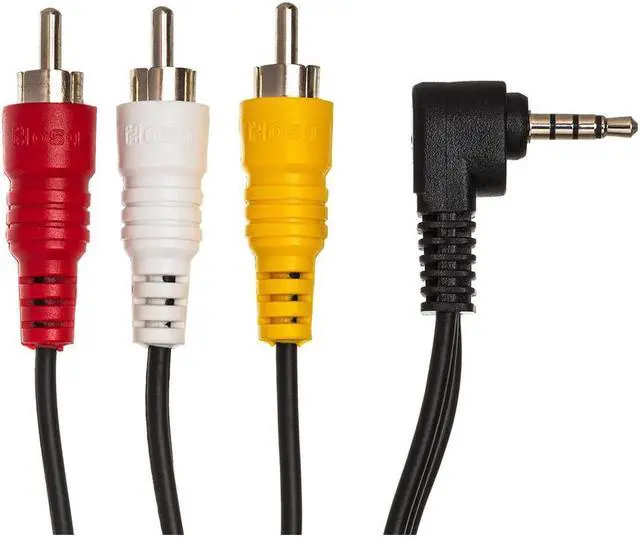 Alt view image 10 of 11 - Hosa C3M-105 Camcorder AV Cable 5-Feet