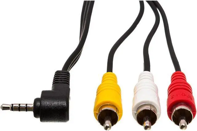 Alt view image 11 of 11 - Hosa C3M-105 Camcorder AV Cable 5-Feet