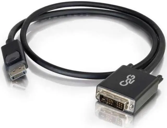 Alt view image 12 of 16 - C2G 54328 DisplayPort Male to Single Link DVI-D Male Adapter Cable, TAA Compliant, Black (3 Feet, 0.91 Meters)