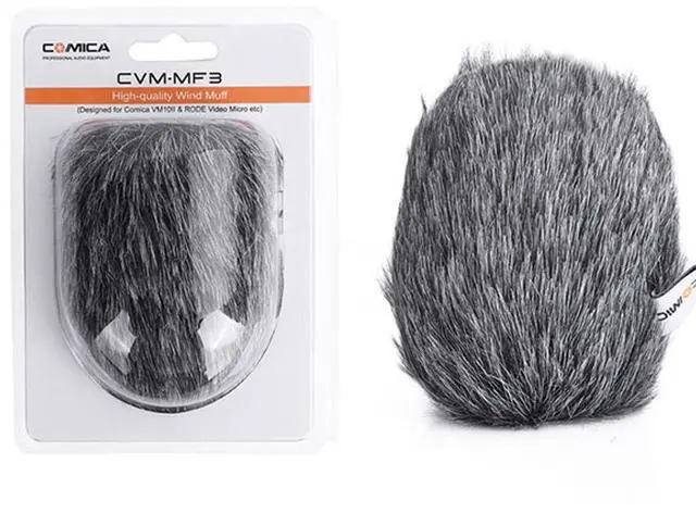 Alt view image 3 of 4 - Comica CVM-MF3 Microphone Wind Muff for CoMica VM10II, RODE Video Micro
