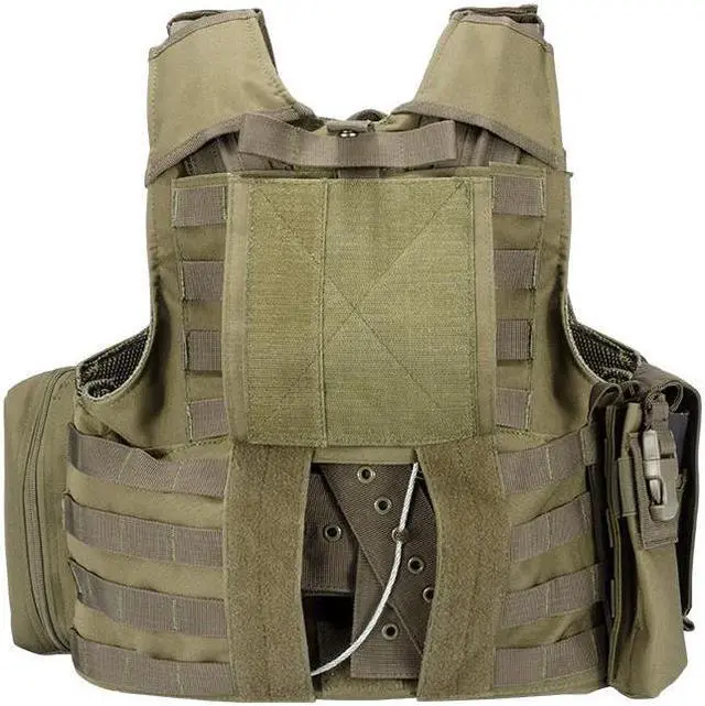 Alt view image 3 of 6 - BARSKA BI12286 Tactical Vest,Nylon,Universal,Green