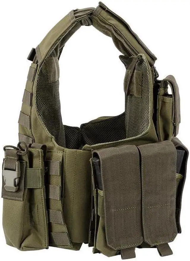 Alt view image 4 of 6 - BARSKA BI12286 Tactical Vest,Nylon,Universal,Green