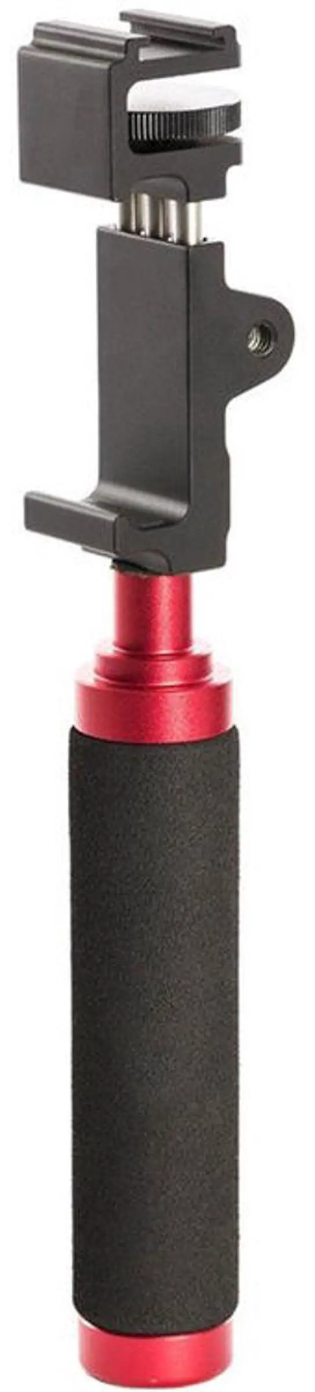 Alt view image 5 of 9 - Saramonic SR-BSP1 Aluminum Smartphone Tripod Mount with Stabilizing Handle & Mounting Shoe for Apple iPhone 4, 4S, 5, 5C, 5S, 6, 6S, Samsung Galaxy S3, S4, S5, S6, Note and other Android Smartphones