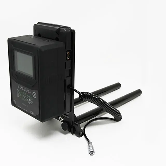 Alt view image 3 of 6 - Core SWX 15mm Rail Mount Cheese Plate with V-Mount Battery Plate and 10" 2-Pin Coil Cable for Blackmagic Pocket 4K & 6K