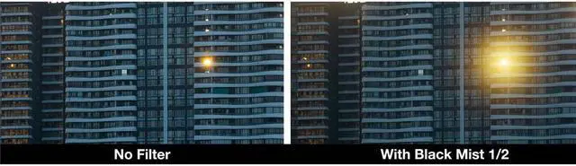 Alt view image 4 of 14 - NiSi 82mm Circular Black Mist 1/2 Filter #NIR-82-BLKMIST50