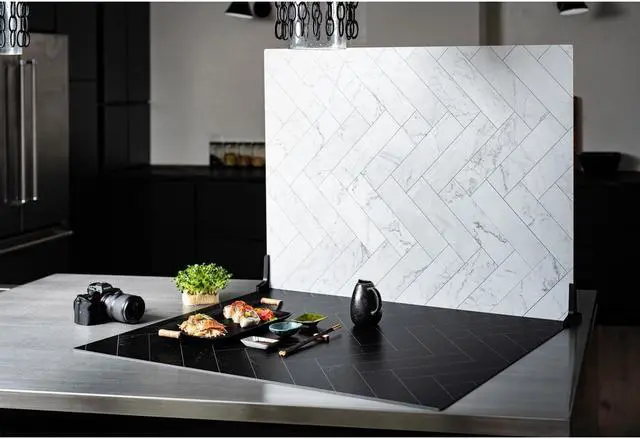 Alt view image 6 of 8 - V-FLAT WORLD Duo Board - 30x40" Surface Board, Zigzag Marble White/Black #00815L