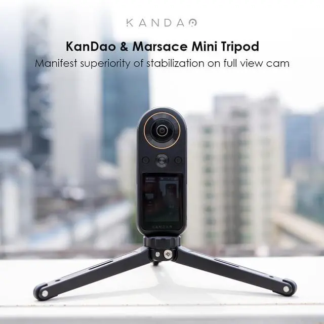 Alt view image 10 of 15 - Kandao AC KanDao x Marsace Tripod Alum tripod1 4 screw for Qoocam 8K