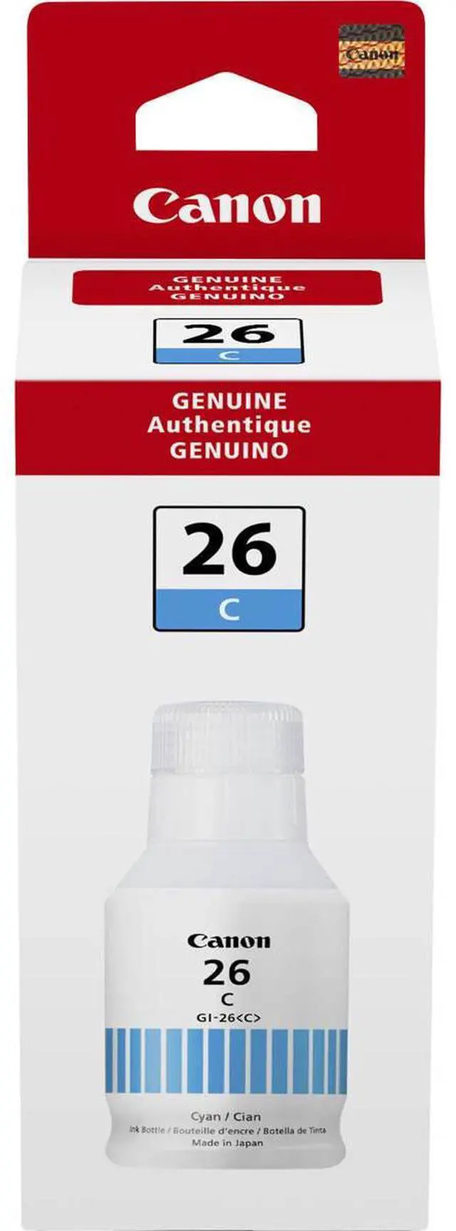 Alt view image 14 of 15 - Canon GI-26 Pigment Cyan Ink Bottle 4421C001
