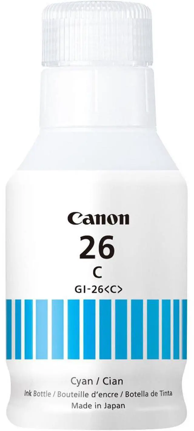 Alt view image 15 of 15 - Canon GI-26 Pigment Cyan Ink Bottle 4421C001