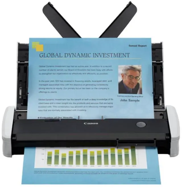 Alt view image 14 of 17 - Canon ImageFORMULA R10 4861C001 Duplex Portable Document Scanner White