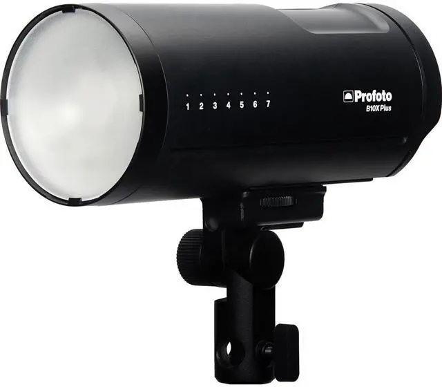 Alt view image 2 of 5 - Profoto B10X Plus Off Camera Flash Head, Bundle with Flashpoint Pro Air-Cushioned Heavy-Duty Light Stand, Red/9.5'