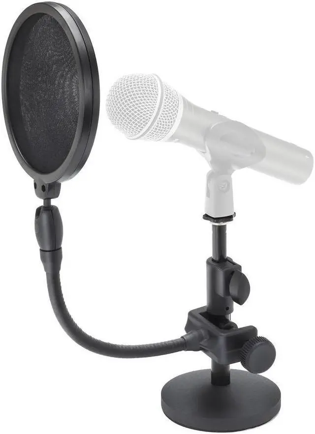 Alt view image 11 of 11 - Samson MD2/PS05 Bundle Desktop Microphone Stand and Pop Filter