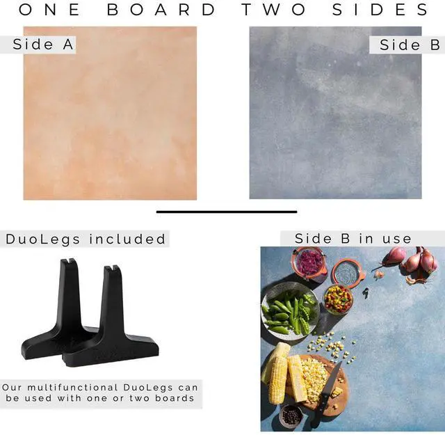 Alt view image 2 of 7 - V-FLAT WORLD Duo Board - 24x24" Double Sided Surface Board, Coral Wash/90's Blues