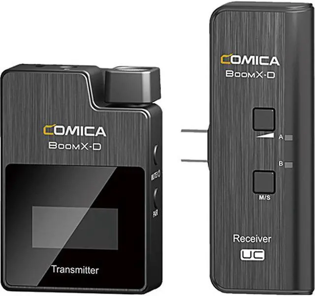 Main image of Comica BoomX-D Compact 2.4 GHz Dual Wireless Microphone System with Transmitter & UC Receiver for Android Smartphones