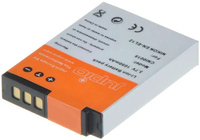 Alt view image 3 of 3 - Jupio EN-EL12 3.7V 1050mAh Lithium-Ion Battery Pack #CNI0015