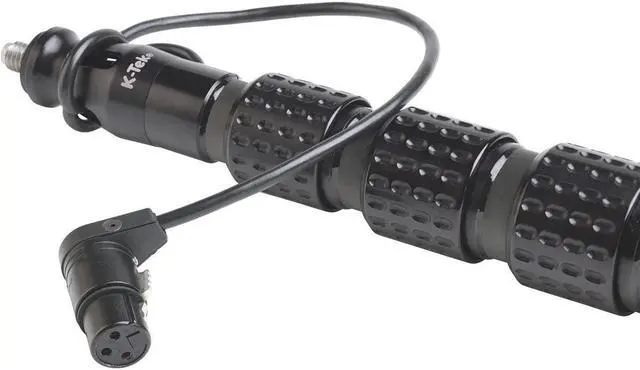 Alt view image 3 of 5 - K-Tek KP9CCR 9' KlassicPro Graphite Boompole with XLR Coiled Cable & Side Exit