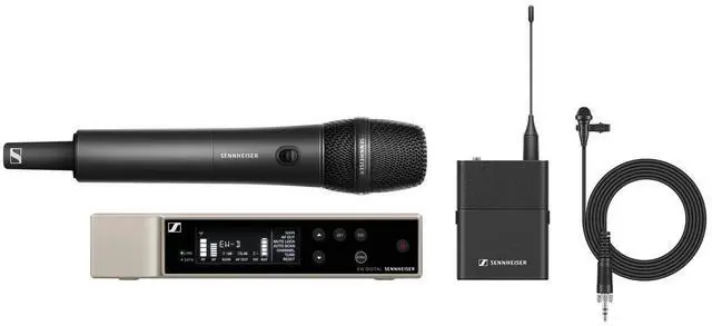Alt view image 7 of 18 - Sennheiser EW-D ME2/835-S SET Digital Wireless Combo Microphone System (R1-6: 520 to 576 MHz)