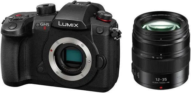 Main image of Panasonic LUMIX GH5II Mirrorless Digital Camera with Panasonic LUMIX G X Vario 12-35mm F/2.8 II Aspherical Power O.I.S. Lens for MFT