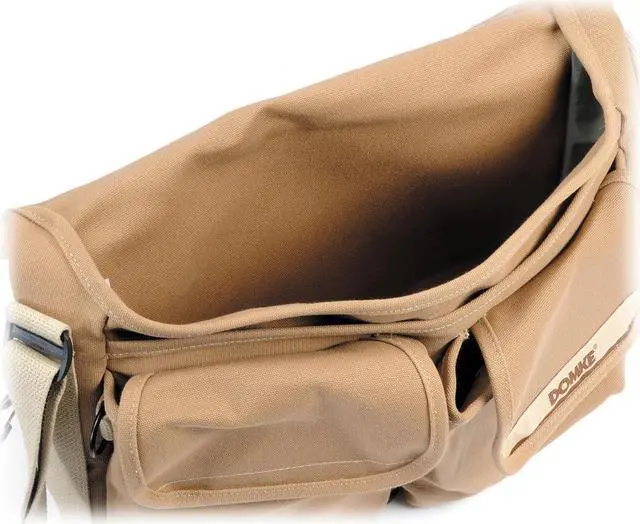 Alt view image 3 of 6 - Domke F-802 Reporter's Satchel Camera Bag, Canvas, Sand. #70182S