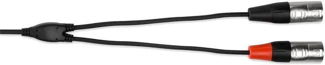 Alt view image 3 of 3 - Hosa Technology 3' REAN 3.5mm TRS to Dual XLR3M 24 AWG Pro Stereo Breakout Cable
