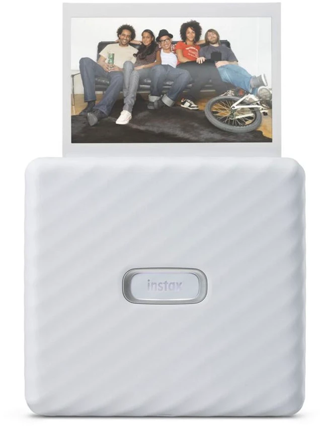 Alt view image 2 of 6 - Fujifilm Instax Link Wide Smartphone Printer, Ash White with 20-Pack Instax Wide Instant Color Print Film ISO 800