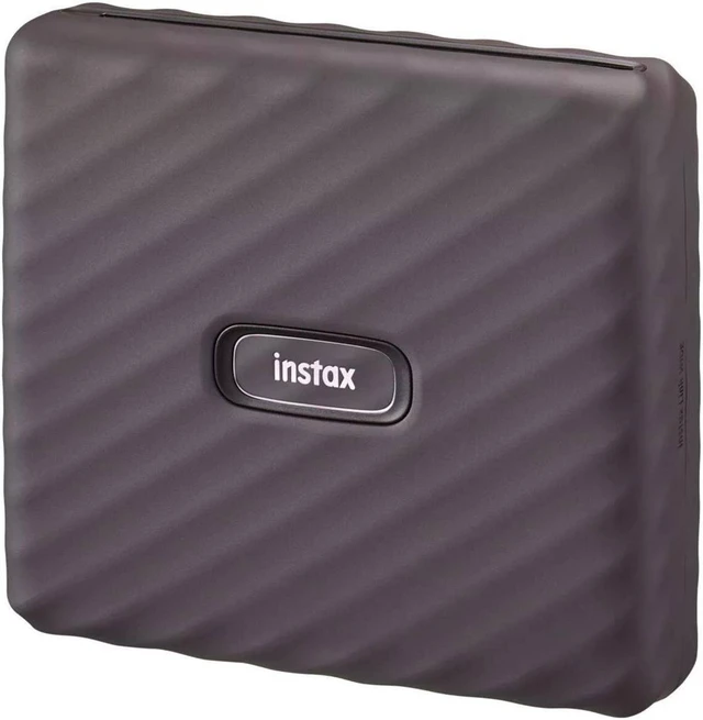 Main image of Fujifilm Instax Link Wide Smartphone Printer, Mocha Gray with 20-Pack Print Film