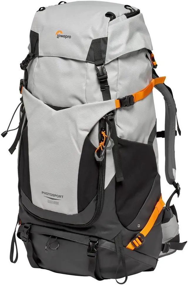 Main image of Lowepro PhotoSport PRO BP 55L, Backpack for Reflex and Mirrorless Cameras, Front and Rear Access, Removable Camera Insert, Accessory Straps, Size: S/M, Colour Dark/Light Gray