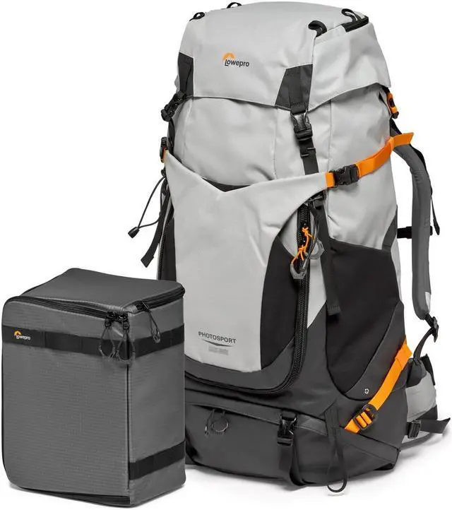 Alt view image 2 of 11 - Lowepro PhotoSport PRO BP 55L AW III Backpack, Medium/Large, Dark/Light Gray