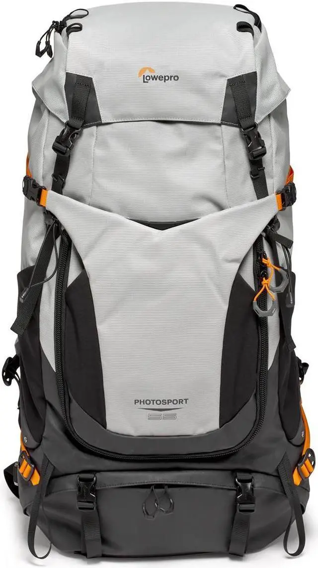 Alt view image 3 of 11 - Lowepro PhotoSport PRO BP 55L AW III Backpack, Medium/Large, Dark/Light Gray
