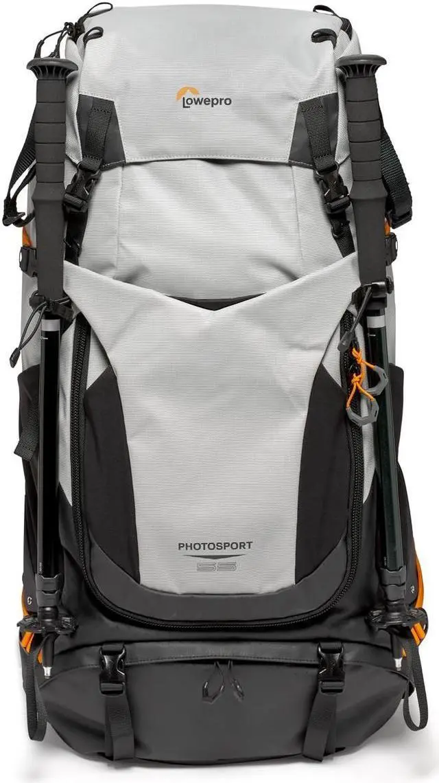 Alt view image 4 of 11 - Lowepro PhotoSport PRO BP 55L AW III Backpack, Medium/Large, Dark/Light Gray