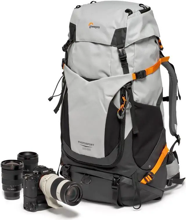 Alt view image 6 of 11 - Lowepro PhotoSport PRO BP 55L AW III Backpack, Medium/Large, Dark/Light Gray