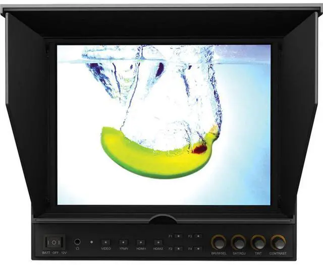 Alt view image 7 of 8 - Lilliput 969B/O/P 9.7' IPS SCREEN WITH HDMI IN&OUT DSLR Camera Monitor Histogram/Exposure Sun Shade+Canon LP-E6 plate +Gimbal Bracket+metal suitecase by VIVITEQ INC