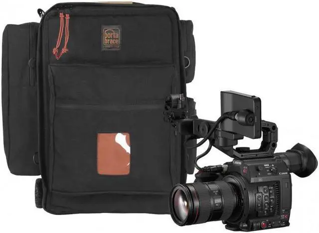 Main image of Porta Brace Rigid-Frame Video Camera Backpack with Wheels for Canon EOS C200