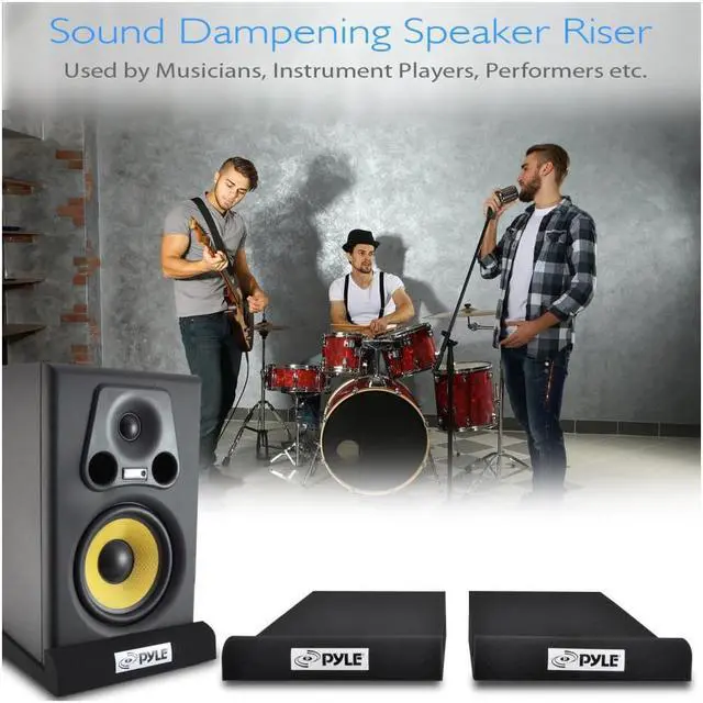 Alt view image 10 of 10 - Acoustic Sound Isolation Dampening Recoil Stabilizer Speaker Risers