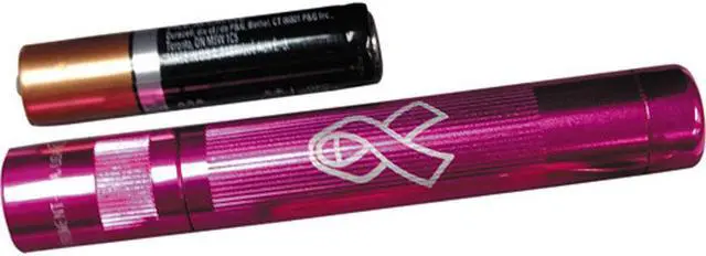 Alt view image 10 of 11 - MAGLITE K3AMW6 MAGLITE Incandescent 1-Cell AAA Solitaire Flashlight NBCF Pink