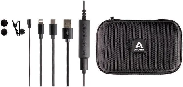 Alt view image 5 of 7 - Apogee Electronics ClipMic digital2 Premium Lavalier Mic for iOS/Mac/Win/Android
