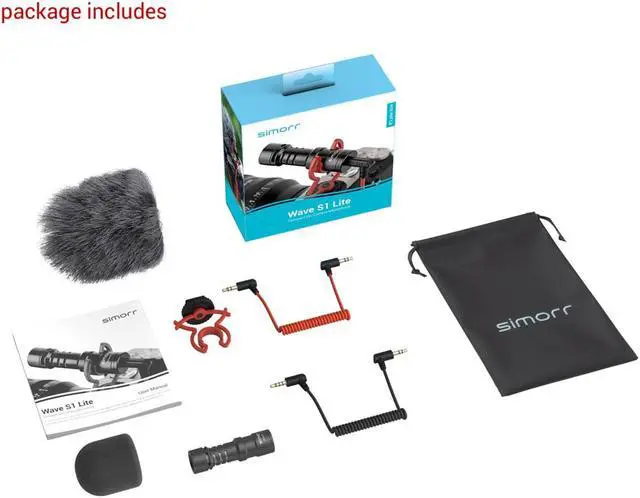 Alt view image 3 of 7 - SmallRig 3452 Simorr Wave S1 Lite Compact On-Camera Shotgun Microphone