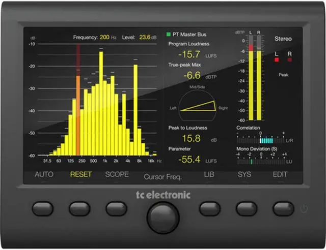Alt view image 2 of 5 - TC Electronic CLARITY M STEREO Audio Meter with 7" High Resolution Display
