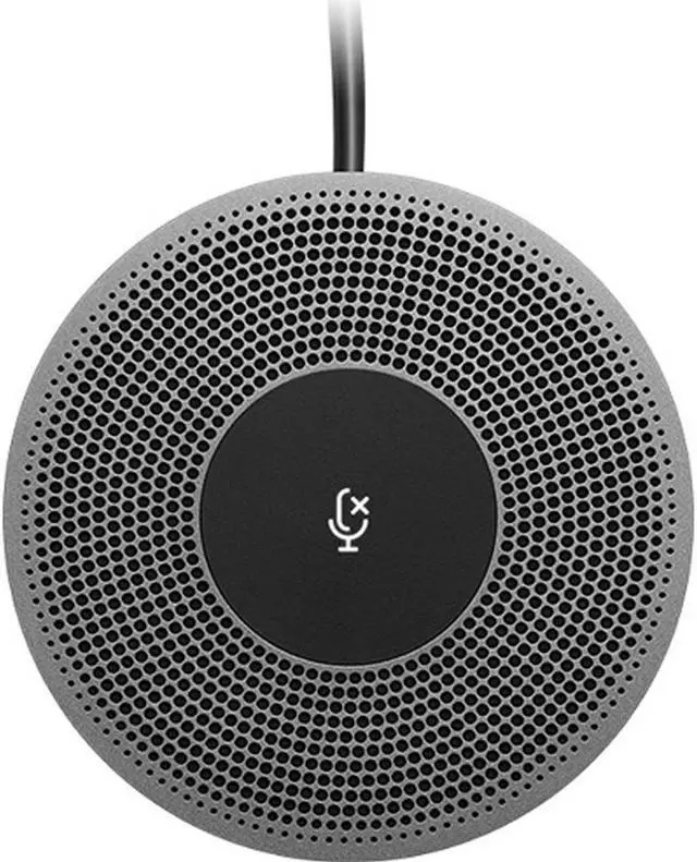 Alt view image 10 of 11 - Logitech Expansion Mic for MeetUp, Plug-and-Play, Indicator Lights, Microphone Type Mono, Wideband, Noise Canceling, PC/Mac/Laptop/Macbook/Tablet - Black