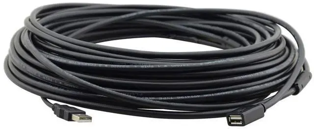 Alt view image 4 of 4 - Kramer Electronics CA-UAM/UAF-15 4.6m USB A USB A Male Female Black USB Cable