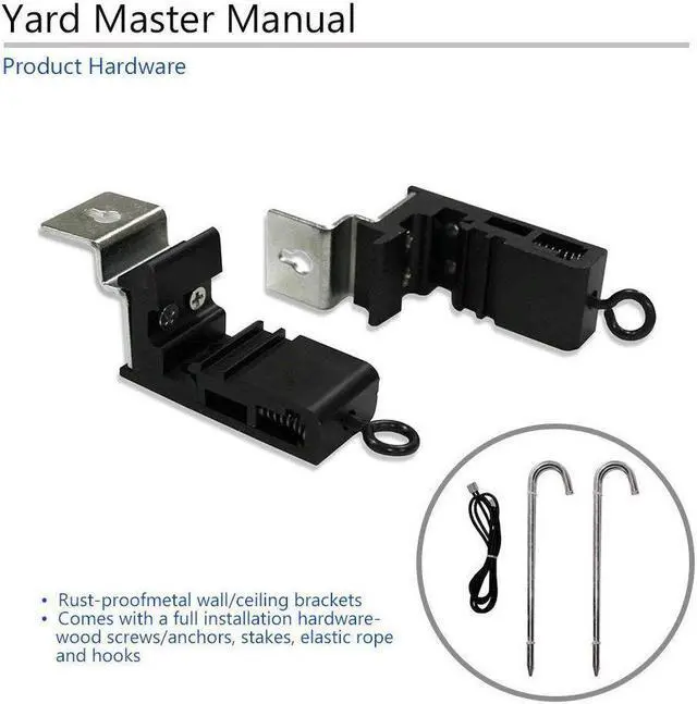 Alt view image 19 of 20 - Elite Screens Yard Master Manual OMS100HM Manual Projection Screen - 100" - 16:9 - Wall Mount, Ceiling Mount