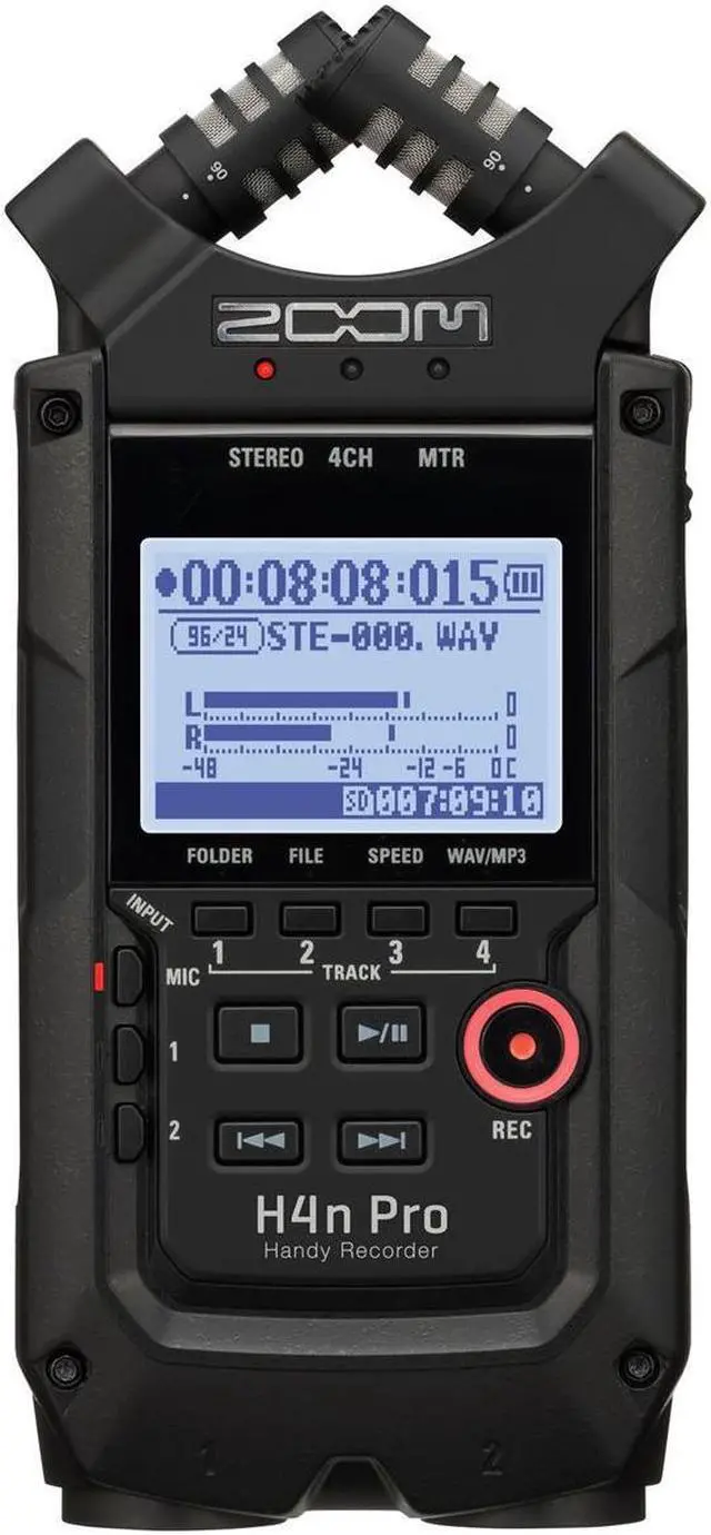 Alt view image 3 of 6 - Sennheiser Sennheiser MKE 600 Shotgun Microphone with Zoom H4n Pro 4-Input/4-Track Handy Recorder, All Black, H&A Value Series XLR M to F Professional Microphone Cable