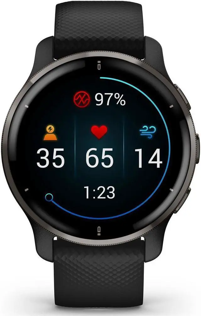 Alt view image 18 of 20 - Garmin Venu 2 Plus GPS Smartwatch - Slate Bezel with Black Case 010-02496-01