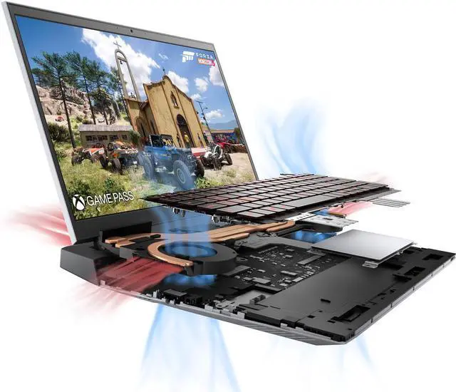 Alt view image 11 of 16 - Dell - G15 - 15.6" FHD Gaming Laptop - AMD Ryzen 7 - 8GB Memory - NVIDIA GeForce RTX 3050 Ti Graphics - 512GB SSD - Phantom Grey, with speckles Notebook G15RE-A975GRY-PUS