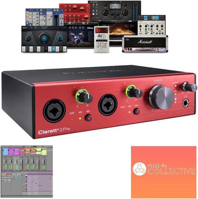 Alt view image 17 of 20 - Focusrite Clarett+ 2Pre 10-in / 4-out Audio Interface