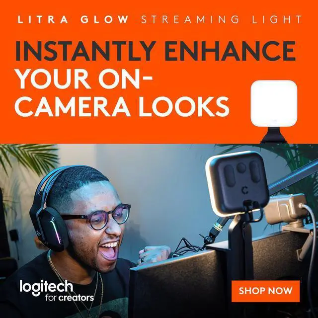 Alt view image 4 of 20 - Logitech Litra Glow Premium LED Streaming Light with TrueSoft 946-000001