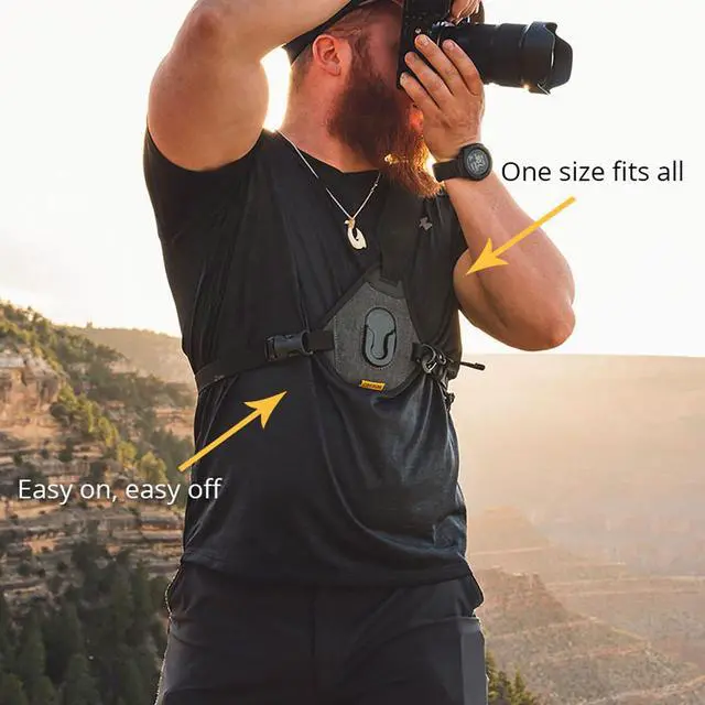 Alt view image 4 of 7 - Cotton Carrier SKOUT G2 Sling-Style Harness for Camera, Charcoal Gray #450GREY